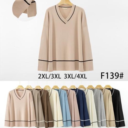 Свитер Anne-Kiss me (2XL-4XL) F139 mix (деми) Anne-Kiss me F139 mix