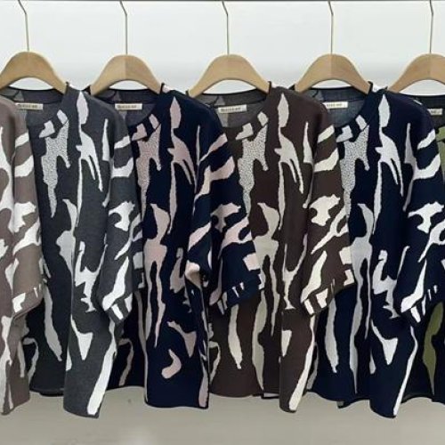 Свитер Anne-Kiss me (XL-3XL) K875 mix (деми) Anne-Kiss me K875 mix