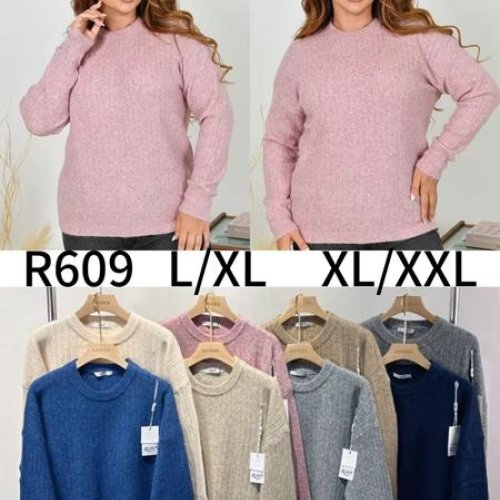 Свитер Anne-Kiss me (L-2XL) R609 mix (зима) Anne-Kiss me R609 mix