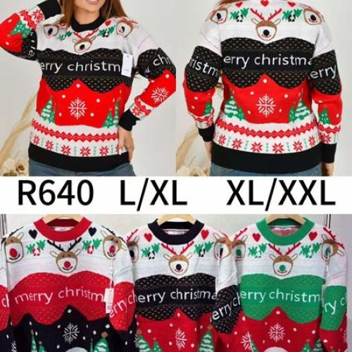 Свитер Anne-Kiss me (L-2XL) R640 mix (зима) Anne-Kiss me R640 mix