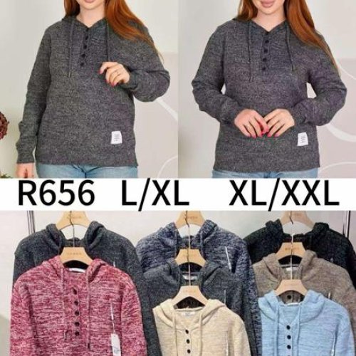 Свитер Anne-Kiss me (L-2XL) R656 mix (зима) Anne-Kiss me R656 mix