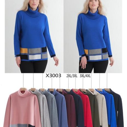 Свитер Anne-Kiss me (2XL-4XL) X3003 mix (зима) Anne-Kiss me X3003 mix