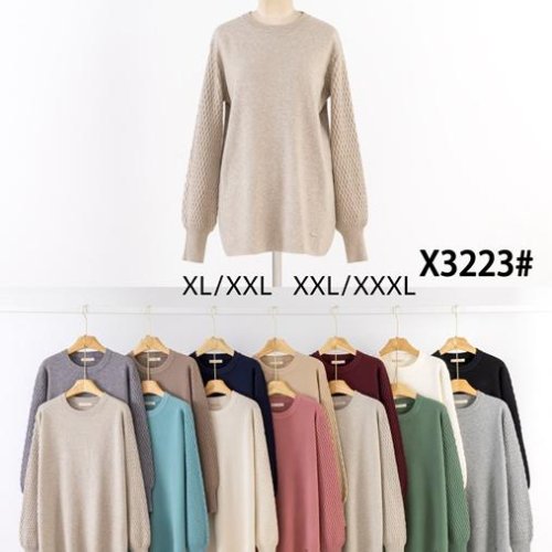 Свитер Anne-Kiss me (XL-3XL) X3223 mix (деми) Anne-Kiss me X3223 mix