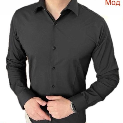 Рубашка Надийка (46-54) ND531-248 black (деми) Надийка ND531-248 black