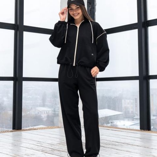 Костюм спорт AZNA (XS-L) Д120 black (деми) AZNA Д120 black