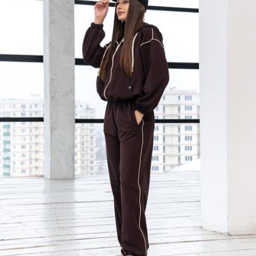 Костюм спорт AZNA (XS-L) Д120 brown (деми) AZNA Д120 brown
