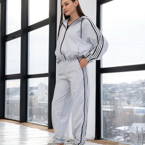 Костюм спорт AZNA (S-XL) Д94 l.grey (деми) AZNA Д94 l.grey