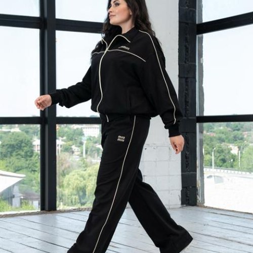 Костюм спорт AZNA (XL-4XL) Д150 black (деми) AZNA Д150 black