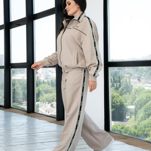 Костюм спорт AZNA (XL-4XL) Д147 beige (деми) AZNA Д147 beige