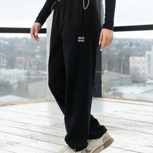 Штаны спорт AZNA (S-XL) Б32 black (деми) AZNA Б32 black