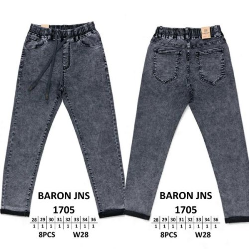 Джинсы Baron Jeans (29-38) 1705 grey (деми) Baron Jeans 1705 grey