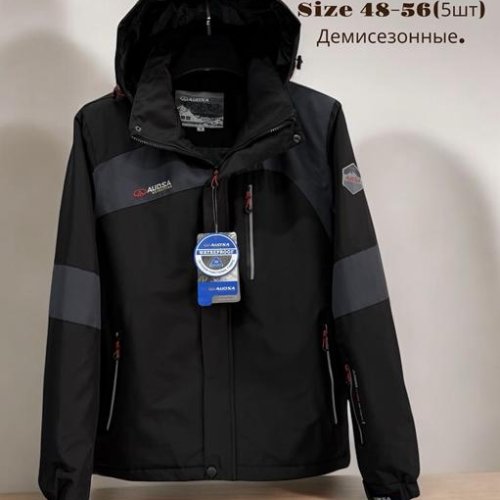 Куртка LiOpt (48-56) 25012 black (деми) LiOpt 25012 black