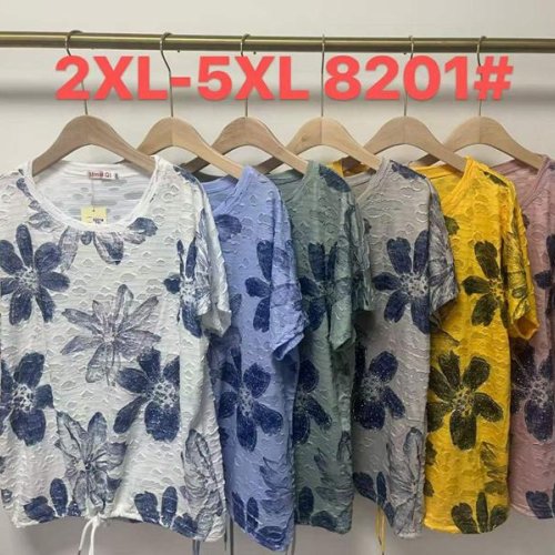 Футболка Monarlir (2XL-5XL) 8201Д blue (лето) Monarlir 8201Д blue