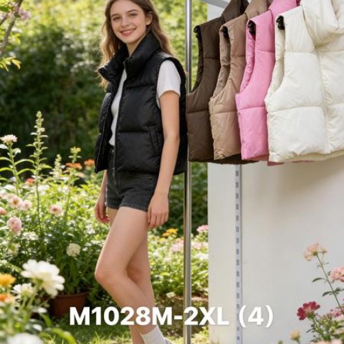 Жилетка Jacket (M-2XL) M1028M beige (деми) Jacket M1028M beige