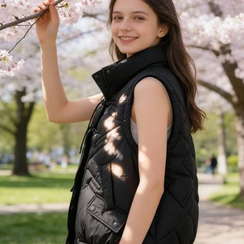 Жилетка Jacket (L-XL) M606 black (деми) Jacket M606 black