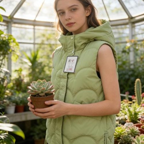 Жилетка Jacket (M-2XL) M618 mint (деми) Jacket M618 mint