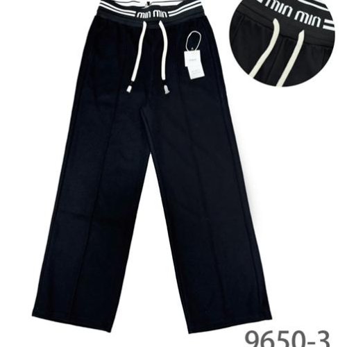 Штаны спорт Hoan (L-4XL) 9650-3 black (деми) Hoan 9650-3 black