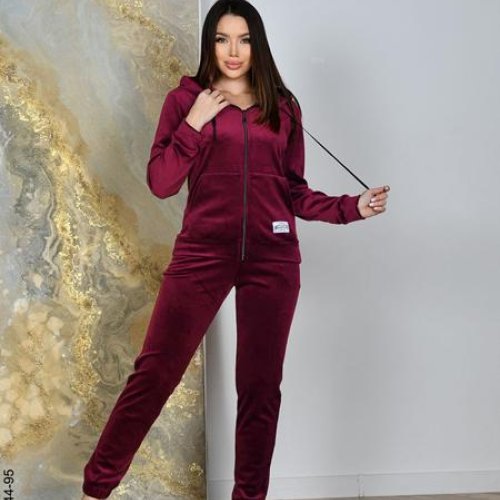Костюм спорт OdesaOpt (44-52) 5244-95 wine (деми) OdesaOpt 5244-95 wine