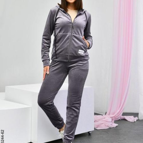 Костюм спорт OdesaOpt (44-52) 5244-62 grey (деми) OdesaOpt 5244-62 grey