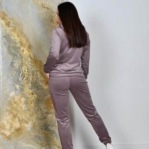 Костюм спорт OdesaOpt (44-52) 5244-9 d.beige (деми) OdesaOpt 5244-9 d.beige