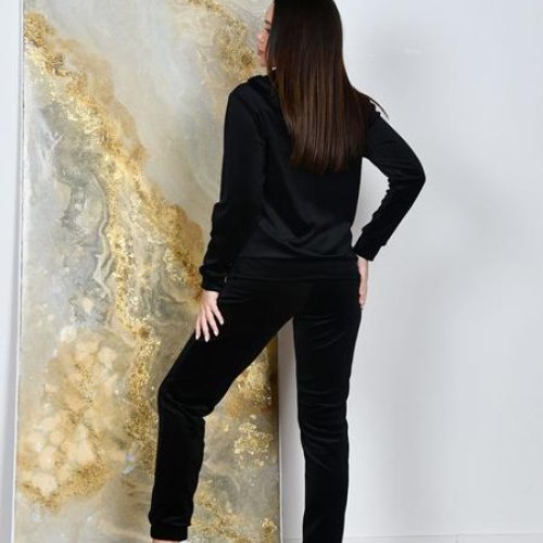 Костюм спорт OdesaOpt (44-52) 5244-31 black (деми) OdesaOpt 5244-31 black