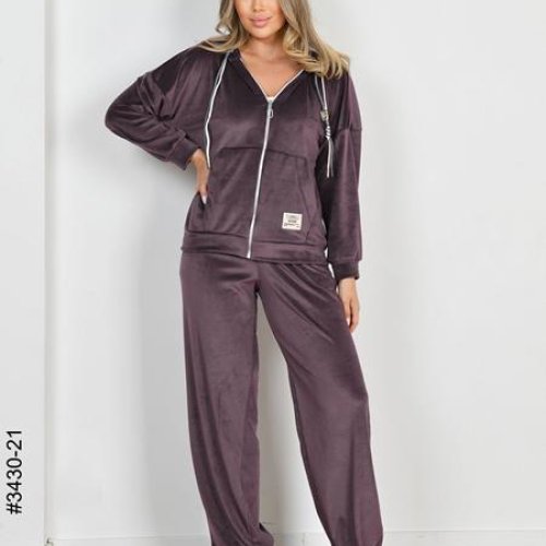 Костюм спорт OdesaOpt (44-48) 3430-21 brown (деми) OdesaOpt 3430-21 brown