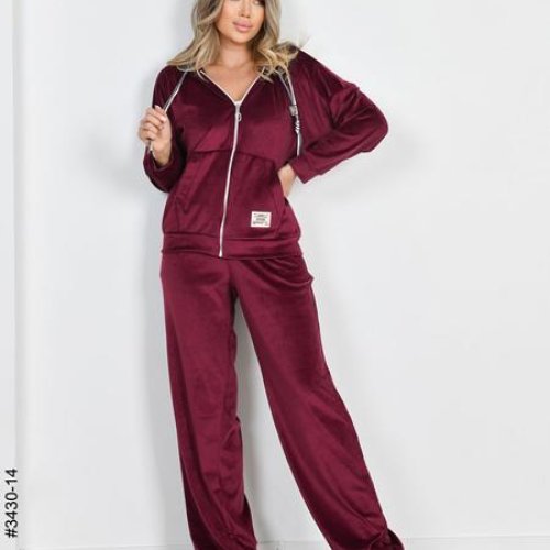 Костюм спорт OdesaOpt (44-48) 3430-14 wine (деми) OdesaOpt 3430-14 wine