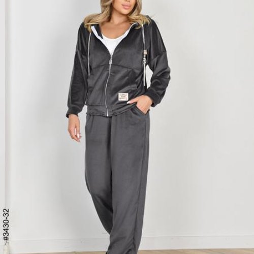 Костюм спорт OdesaOpt (44-48) 3430-32 grey (деми) OdesaOpt 3430-32 grey