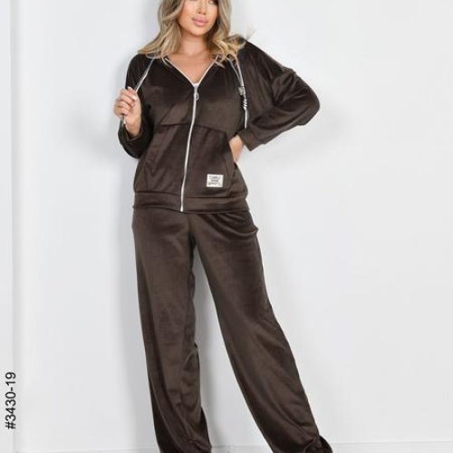 Костюм спорт OdesaOpt (44-48) 3430-19 brown (деми) OdesaOpt 3430-19 brown
