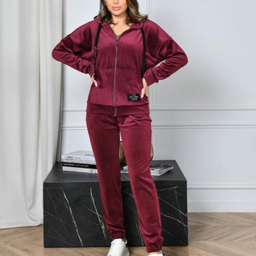 Костюм спорт OdesaOpt (44-52) 6101-15 wine (деми) OdesaOpt 6101-15 wine