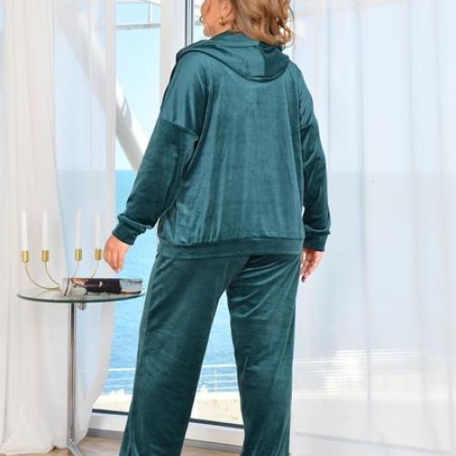 Костюм спорт OdesaOpt (50-54) 7310-2 green (деми) OdesaOpt 7310-2 green