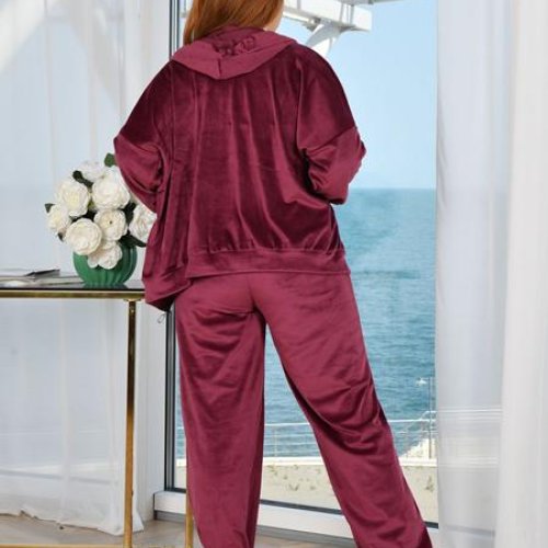 Костюм спорт OdesaOpt (50-54) 7310-13 wine (деми) OdesaOpt 7310-13 wine