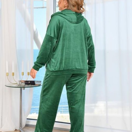 Костюм спорт OdesaOpt (50-54) 7310-3 green (деми) OdesaOpt 7310-3 green