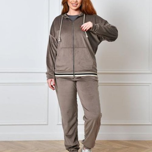 Костюм спорт OdesaOpt (48-54) 8383-24 beige (деми) OdesaOpt 8383-24 beige