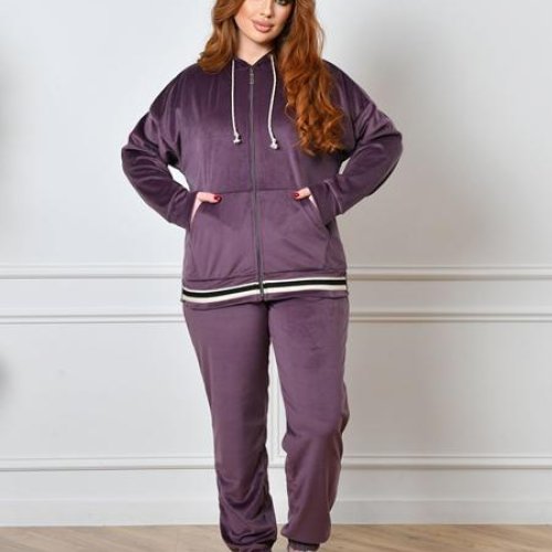 Костюм спорт OdesaOpt (48-54) 8383-10 purple (деми) OdesaOpt 8383-10 purple