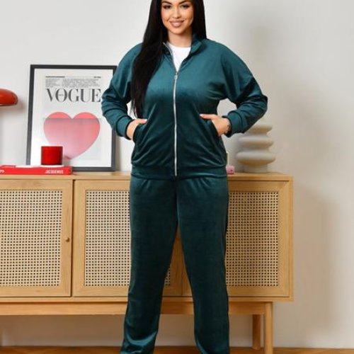 Костюм спорт OdesaOpt (48-52) 4590-2 green (деми) OdesaOpt 4590-2 green