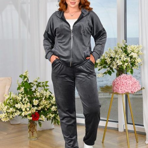 Костюм спорт OdesaOpt (48-52) 6655-34 grey (деми) OdesaOpt 6655-34 grey