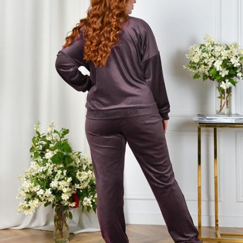 Костюм спорт OdesaOpt (48-52) 6655-21 brown (деми) OdesaOpt 6655-21 brown