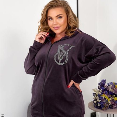 Костюм спорт OdesaOpt (54-58) 1239-51 brown (деми) OdesaOpt 1239-51 brown