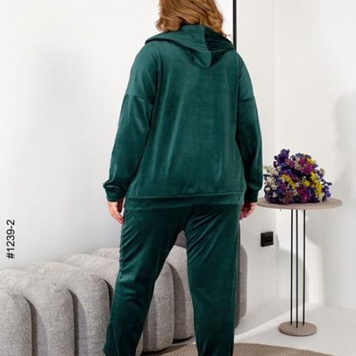 Костюм спорт OdesaOpt (54-58) 1239-2 green (деми) OdesaOpt 1239-2 green