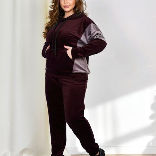 Костюм спорт OdesaOpt (54-60) 8177-17 brown (деми) OdesaOpt 8177-17 brown