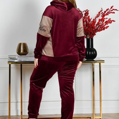 Костюм спорт OdesaOpt (54-60) 8177-14 wine (деми) OdesaOpt 8177-14 wine