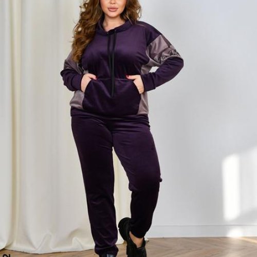 Костюм спорт OdesaOpt (54-60) 8177-12 purple (деми) OdesaOpt 8177-12 purple