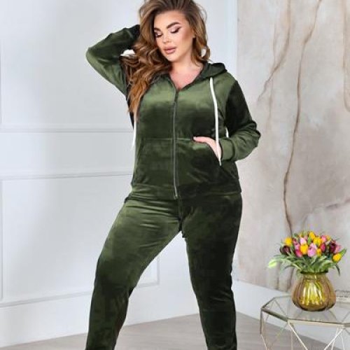 Костюм спорт OdesaOpt (54-60) 7990-6 khaki (деми) OdesaOpt 7990-6 khaki