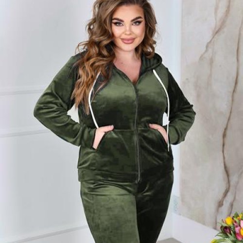 Костюм спорт OdesaOpt (54-60) 7990-6 khaki (деми) OdesaOpt 7990-6 khaki