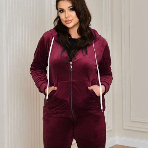 Костюм спорт OdesaOpt (54-60) 7990-73 wine (деми) OdesaOpt 7990-73 wine