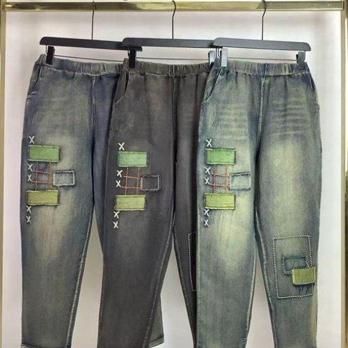 Джинсы Immei (2XL-5XL) JFA619 l.blue (деми) Immei JFA619 l.blue