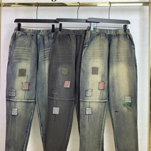 Джинсы Immei (2XL-5XL) JFA658 black (деми) Immei JFA658 black