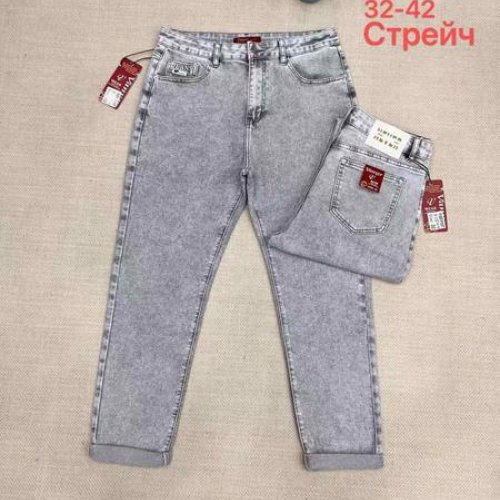 Джинсы Maxim Jeans (32-42) D113 l.grey (деми) Maxim Jeans D113 l.grey
