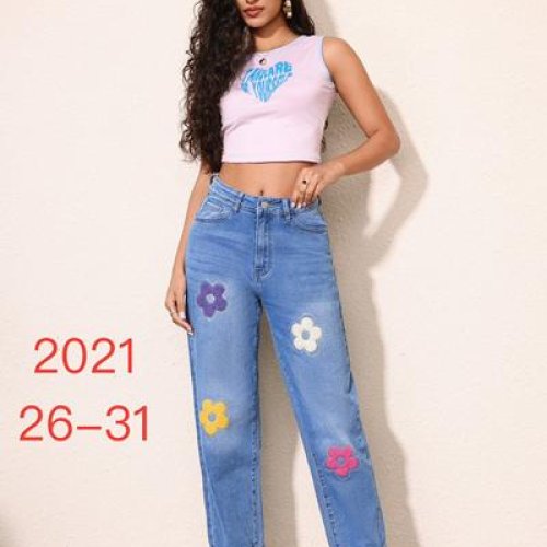 Джинсы NewJeans (26-31) 2021 l.blue (деми) NewJeans 2021 l.blue